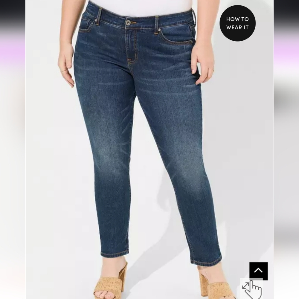 Torrid Boyfriend Straight Vintage Stretch Jeans Tall